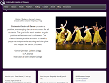 Tablet Screenshot of ccofdance.com